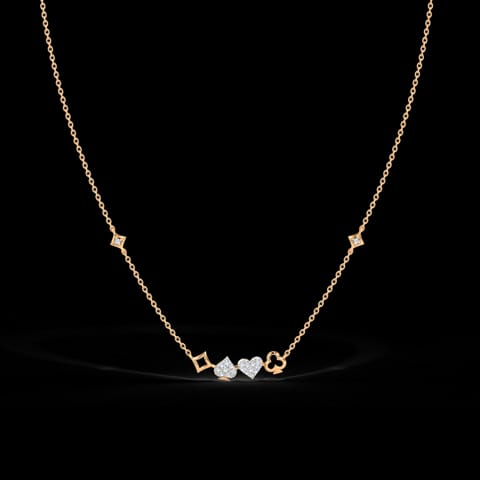 Heart & Spade Diamond Necklace Heart & Spade Diamond Necklace
