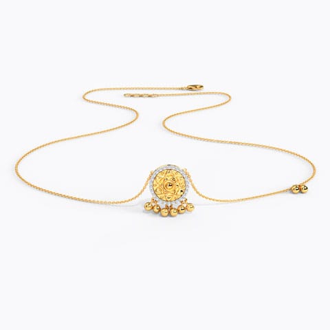 Kyra Coin Diamond Necklace
