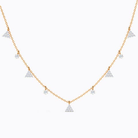 Triad Sway Fine Line Diamond Necklace Triad Sway Fine Line Diamond Necklace