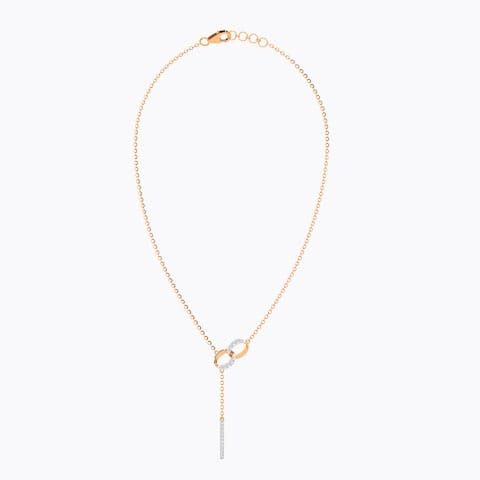 Ovate Interlinked Diamond Necklace Ovate Interlinked Diamond Necklace