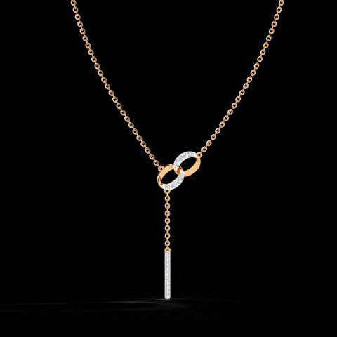 Ovate Interlinked Diamond Necklace Ovate Interlinked Diamond Necklace