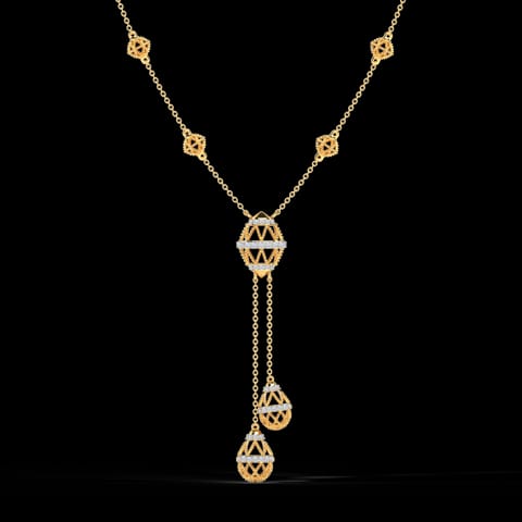 Lattice Lariat Diamond Necklace Lattice Lariat Diamond Necklace