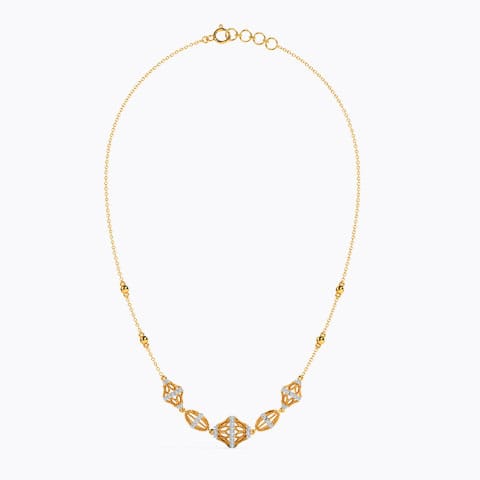 Lisa Lattice Diamond Necklace