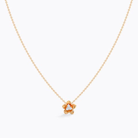 Cherry Bloom Diamond Necklace