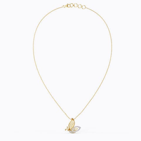 Inarah Butterfly Diamond Necklace