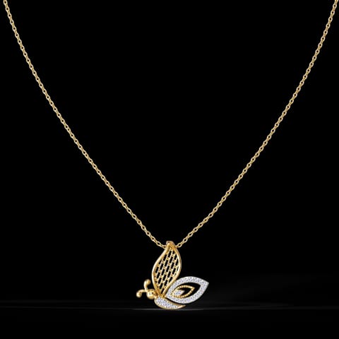 Inarah Butterfly Diamond Necklace