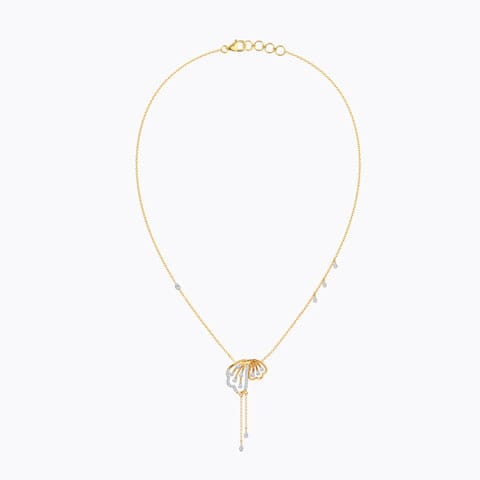Ileana wave Diamond Necklace