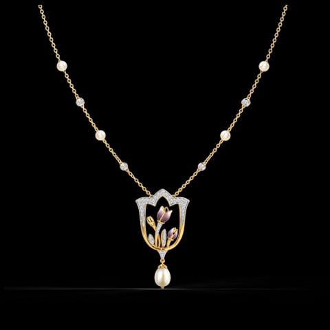 Blooming In Tulip Gemstone Necklace Blooming In Tulip Gemstone Necklace