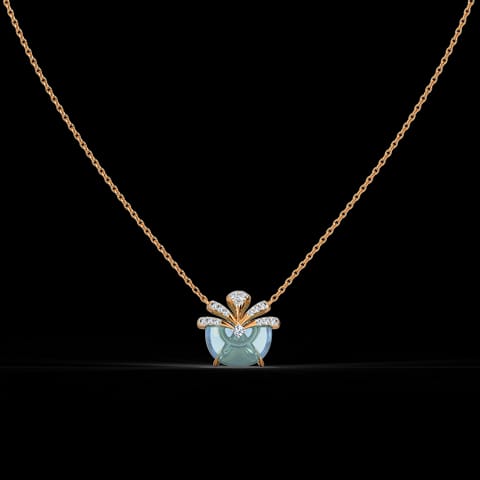Semi Bloom Gemstone Necklace