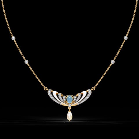 Glittery Wings Gemstone Necklace