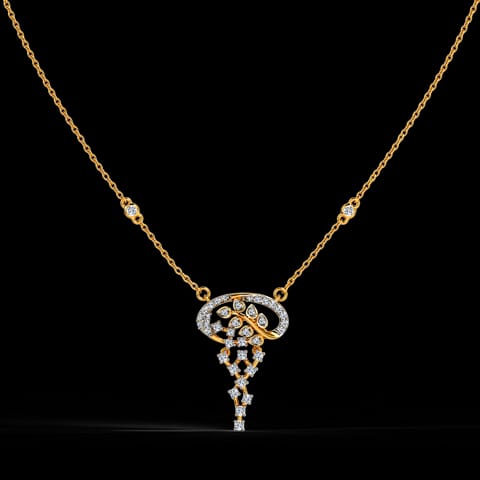 Floral Jali Diamond Necklace Floral Jali Diamond Necklace