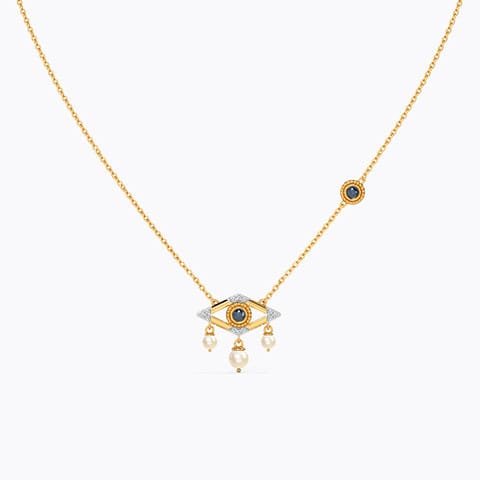 Desire Evil Eye Pearl Necklace
