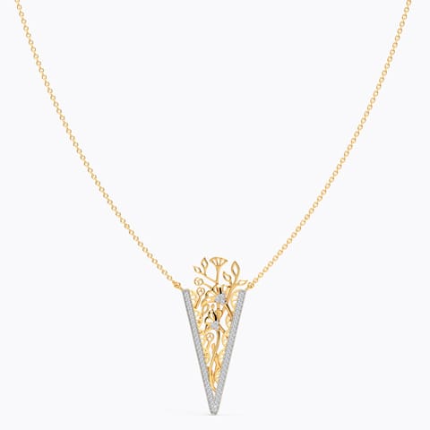 Oceanic bouquet Diamond Necklace