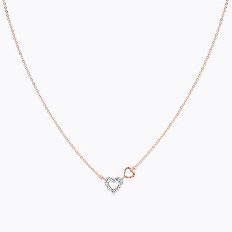 Twin Flames Diamond Necklace