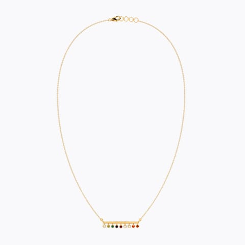 Linear Lumina Navratna Necklace