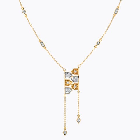 Festivity Flame Diamond Lariat Necklace Festivity Flame Diamond Lariat Necklace