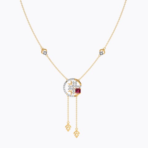 Aurora Elegance Gemstone Lariat Necklace Aurora Elegance Gemstone Lariat Necklace