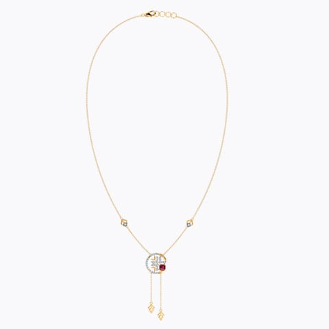 Aurora Elegance Gemstone Lariat Necklace Aurora Elegance Gemstone Lariat Necklace