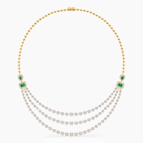Adrika Multi Layered Gemstone Necklace Adrika Multi Layered Gemstone Necklace