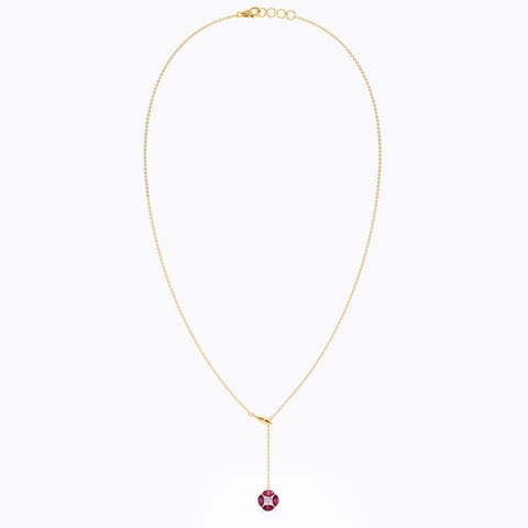 Joyous Hues Gemstone Lariat Necklace Joyous Hues Gemstone Lariat Necklace
