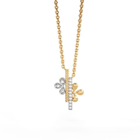 Filp Mesh Diamond Necklace Filp Mesh Diamond Necklace
