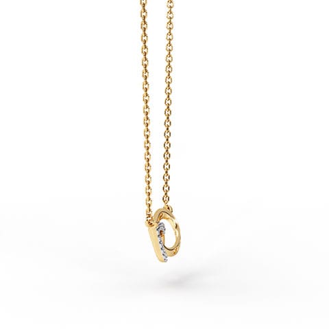 Teardrop Link Diamond Necklace