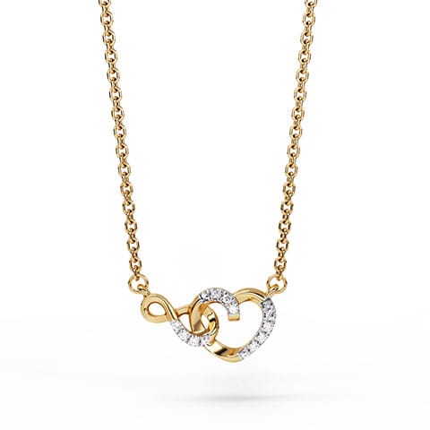 Heart Spark Diamond Necklace Heart Spark Diamond Necklace