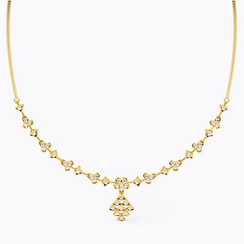 Malar 22k Gold and Diamond Necklace Malar 22k Gold and Diamond Necklace