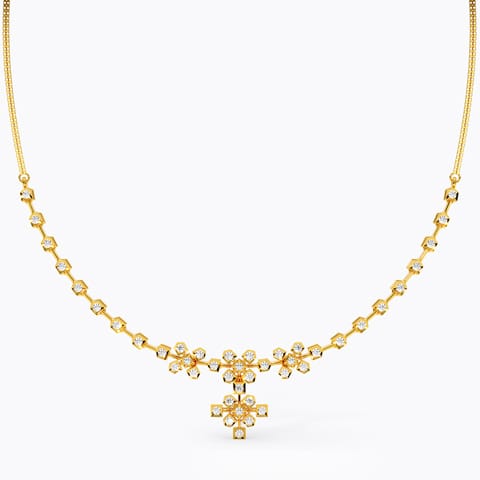 Kolam 22k Gold and Diamond Necklace