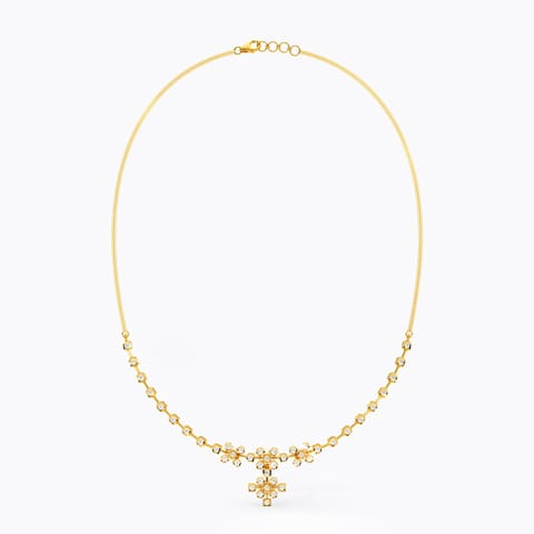 Kolam 22k Gold and Diamond Necklace Kolam 22k Gold and Diamond Necklace