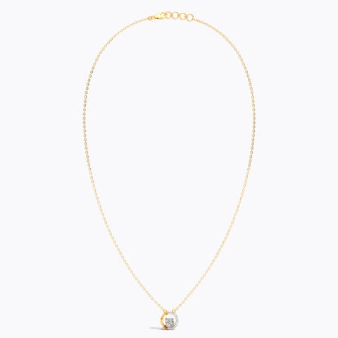 Halo Orb Diamond Necklace Halo Orb Diamond Necklace