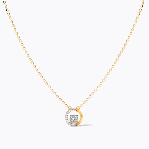 Twin Halo Diamond Necklace