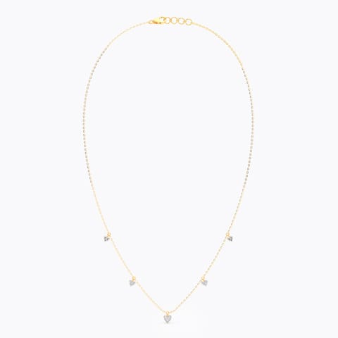 Hanging Hearts Diamond Necklace Hanging Hearts Diamond Necklace