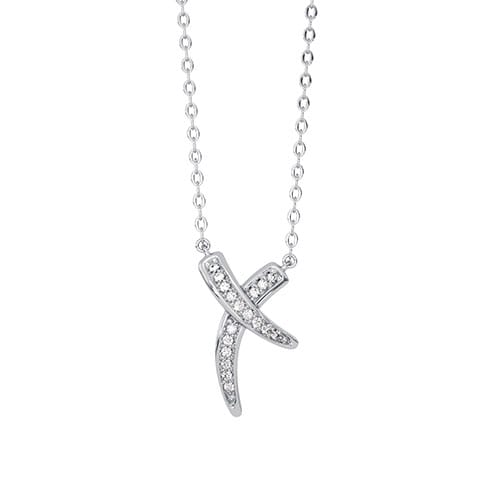 Intertwined Vines Sparkle Diamond Necklace Intertwined Vines Sparkle Diamond Necklace