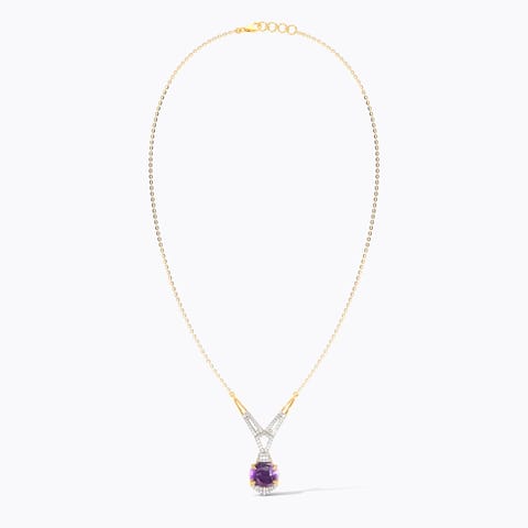 Midnight Purple Gemstone Necklace Midnight Purple Gemstone Necklace