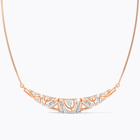 Diamond Necklaces 18 Karat Rose Gold Riwaayat Diamond Necklace
