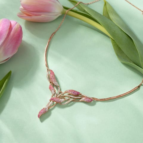 Pink Serenade Gemstone Necklace