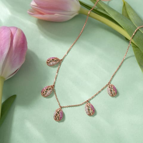 Pink Adeline Gemstone Necklace Pink Adeline Gemstone Necklace