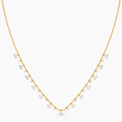 Gradient Beads Diamond Necklace Gradient Beads Diamond Necklace