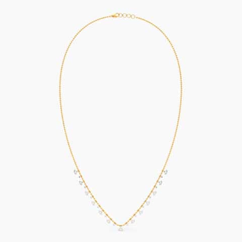 Gradient Beads Diamond Necklace Gradient Beads Diamond Necklace