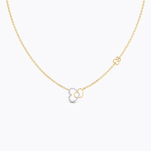 Interlinked Hearts Diamond Necklace Interlinked Hearts Diamond Necklace