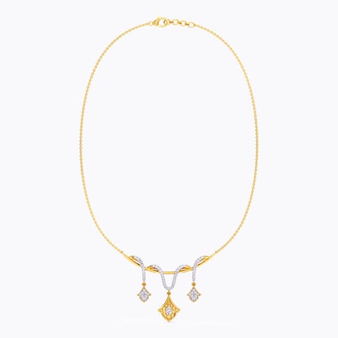 Guilloche Radiance Diamond Necklace Guilloche Radiance Diamond Necklace
