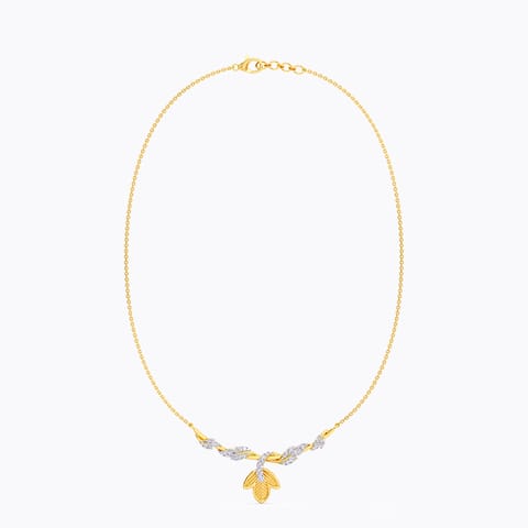 Tuilp Guilloche Diamond Necklace Tuilp Guilloche Diamond Necklace