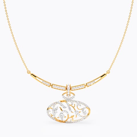 Abstract Embrace Diamond Necklace Abstract Embrace Diamond Necklace