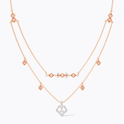 Twinkling Charms Diamond Necklace