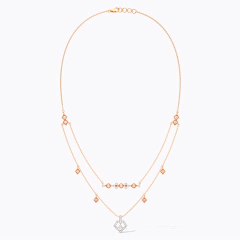 Twinkling Charms Diamond Necklace