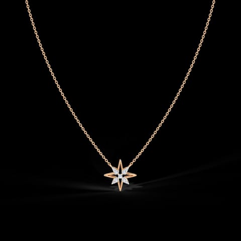 Glittering Star Diamond Necklace