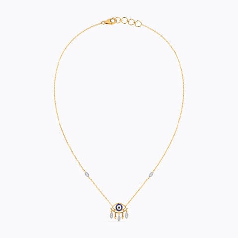 Divine Evil Eye Diamond Necklace