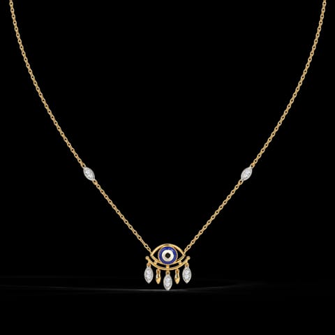 Divine Evil Eye Diamond Necklace
