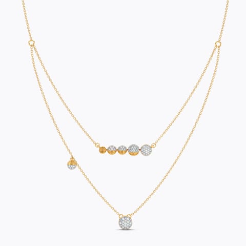 Moonlit Haven Diamond Multi Layered Necklace